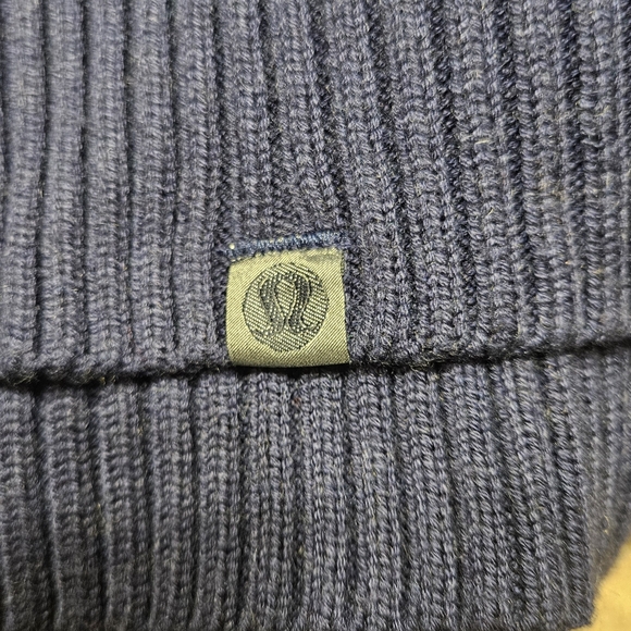 Lululemon Athletica Textured Navy Crew Neck Sweater - Picture 12 of 14